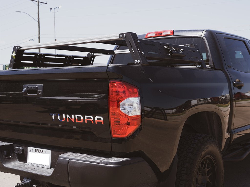 14-21 Tundra Overland Bed Rack Long Bed Mid Height Rack Cali Raised LED