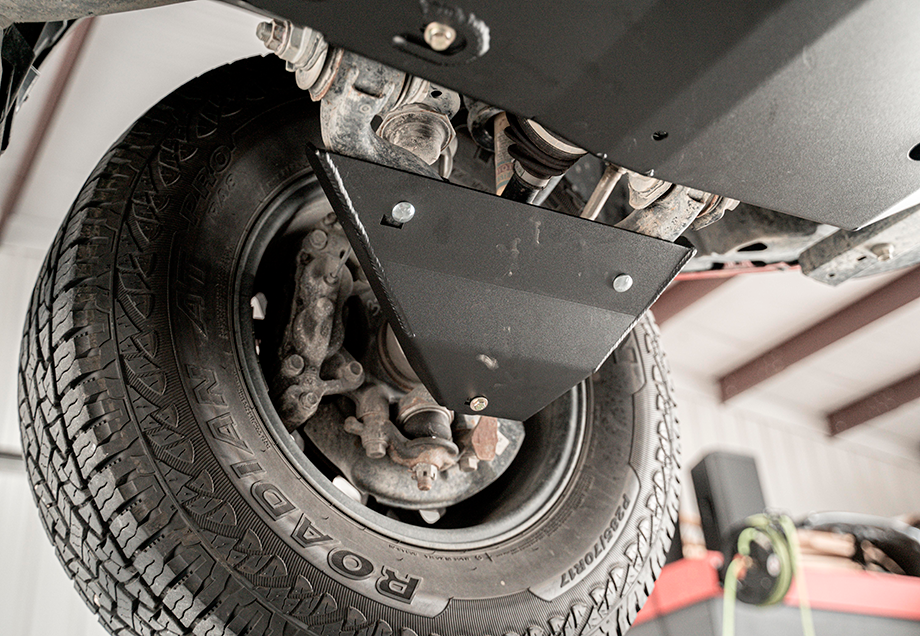 2014-Present 4Runner Fuel Tank Skid Plate Steel/Raw Cali Raised LED