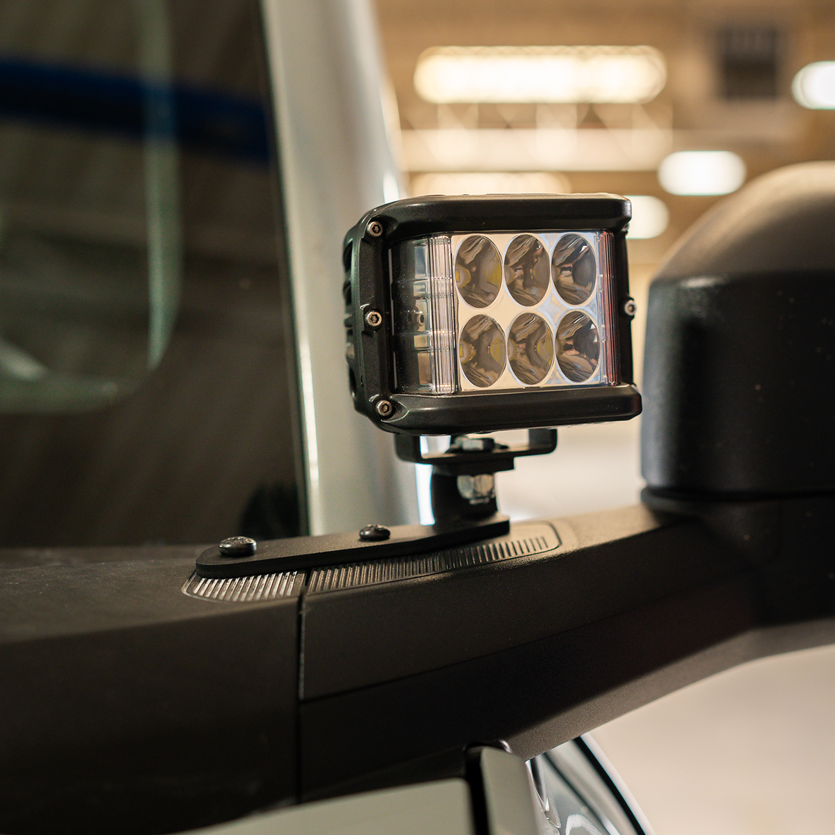 Ditch Light Mount Kit Fits 21-Present Ford Bronco Raptor - (2) 3X2 18W LED Pods/(2) 3X2 18W LED Pods Cali Raised LED