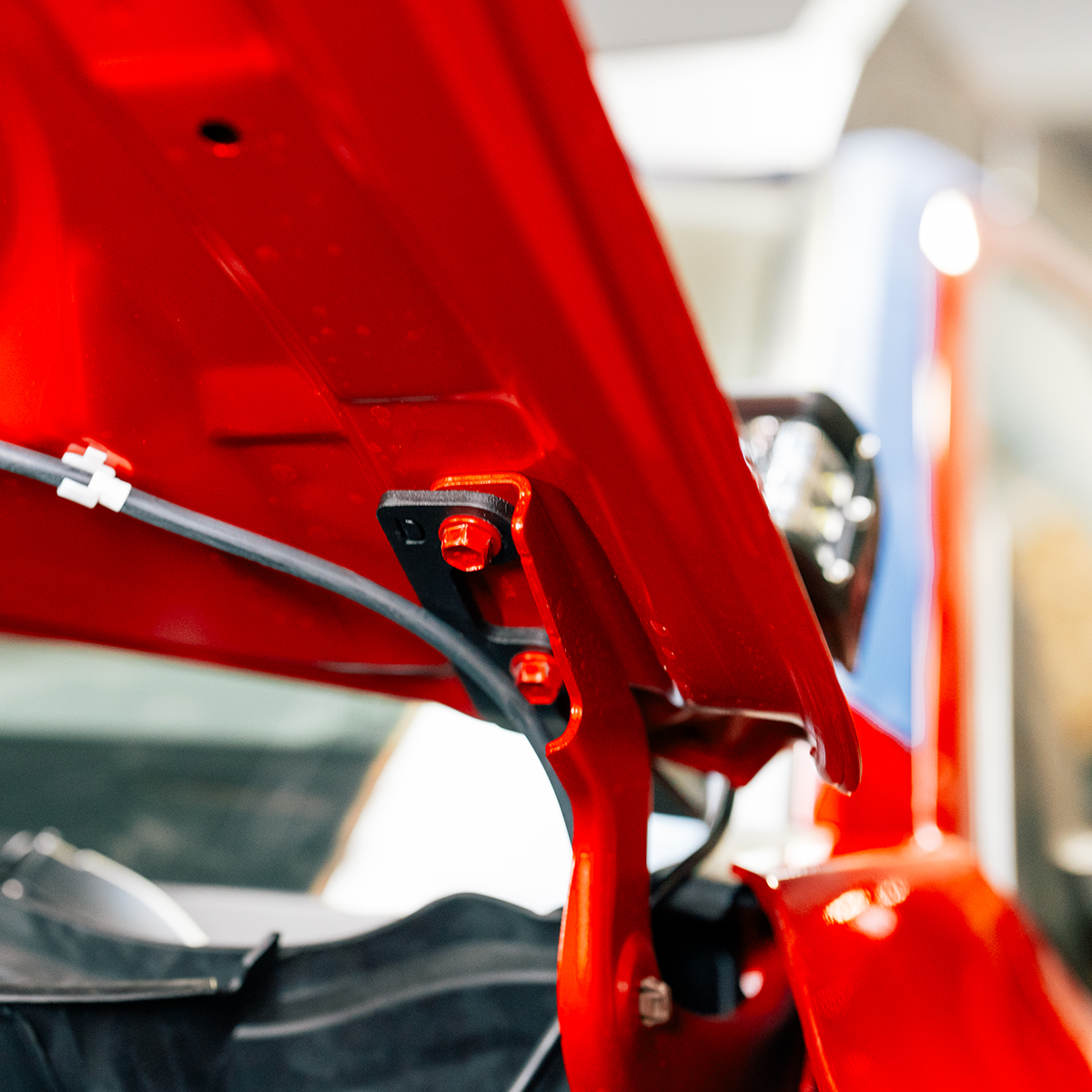 Low Profile Ditch Light Brackets Kit Fits 24-Present Toyota Tacoma/(2) 3.5 Inch Round Cannon Pods/Toyota OEM Square Style Ditch Light Switch Cali Raised LED