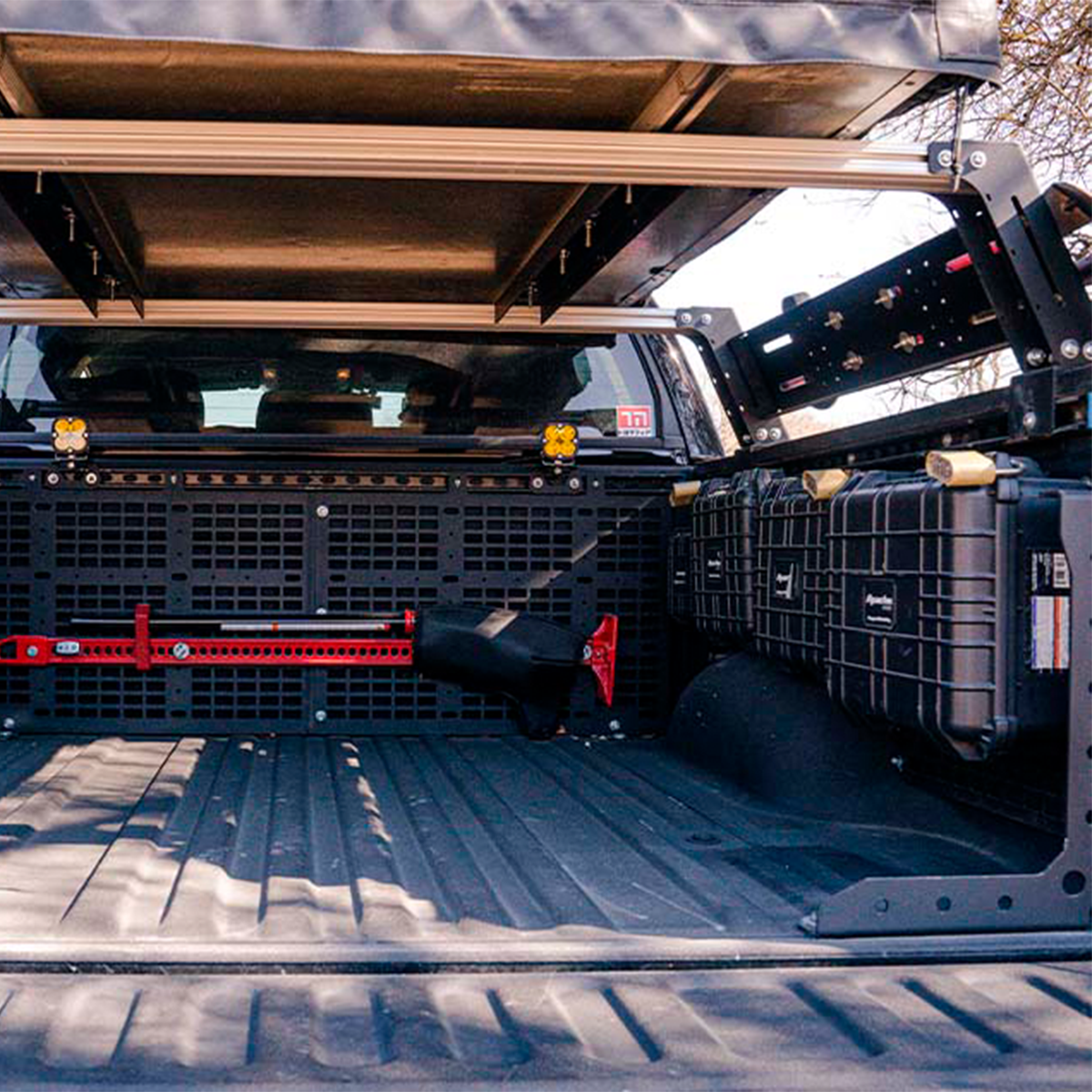Overland Bed Rack For 24-Present Toyota Tacoma/Short Bed Tall Height Rack Cali Raised LED