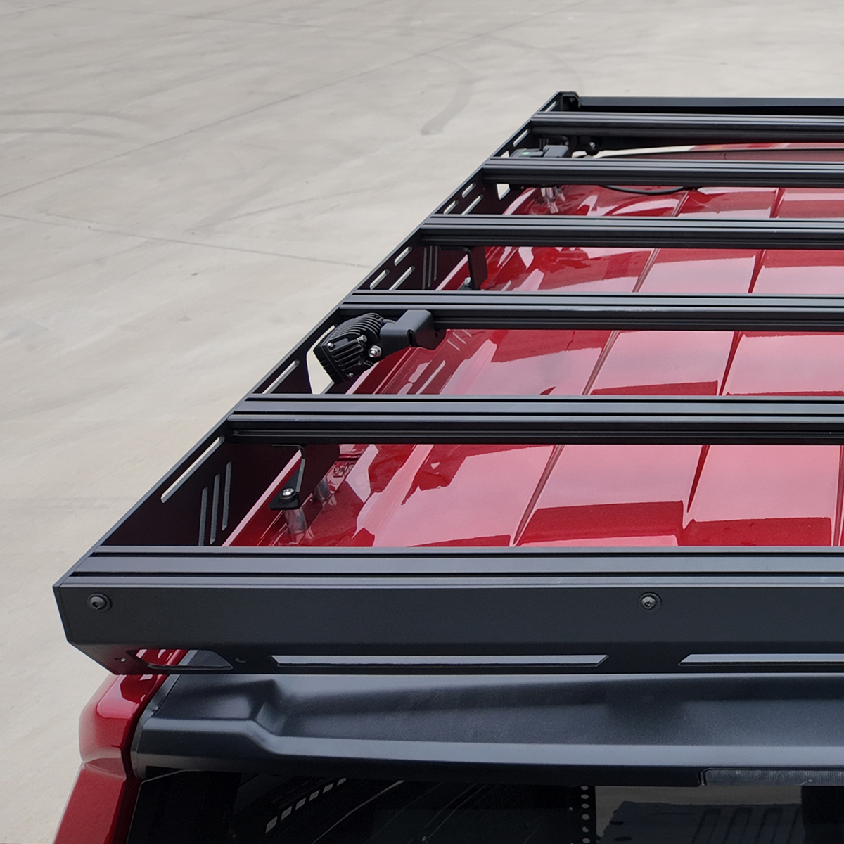 Premium Roof Rack For 24 Toyota Tacoma - No Lighting Cut Out Cali Raised LED