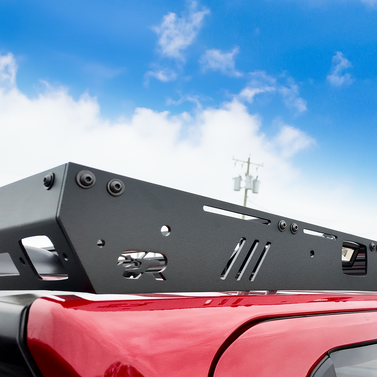 Premium Roof Rack For 24 Toyota Tacoma - No Lighting Cut Out Cali Raised LED
