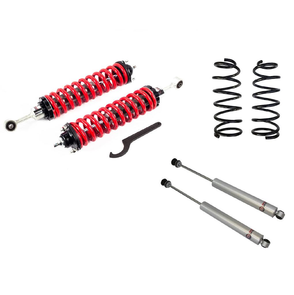 1-4" Adjustable Coilovers / 3" Rear Lift Springs and Shocks #FO-T905-2-KIT
