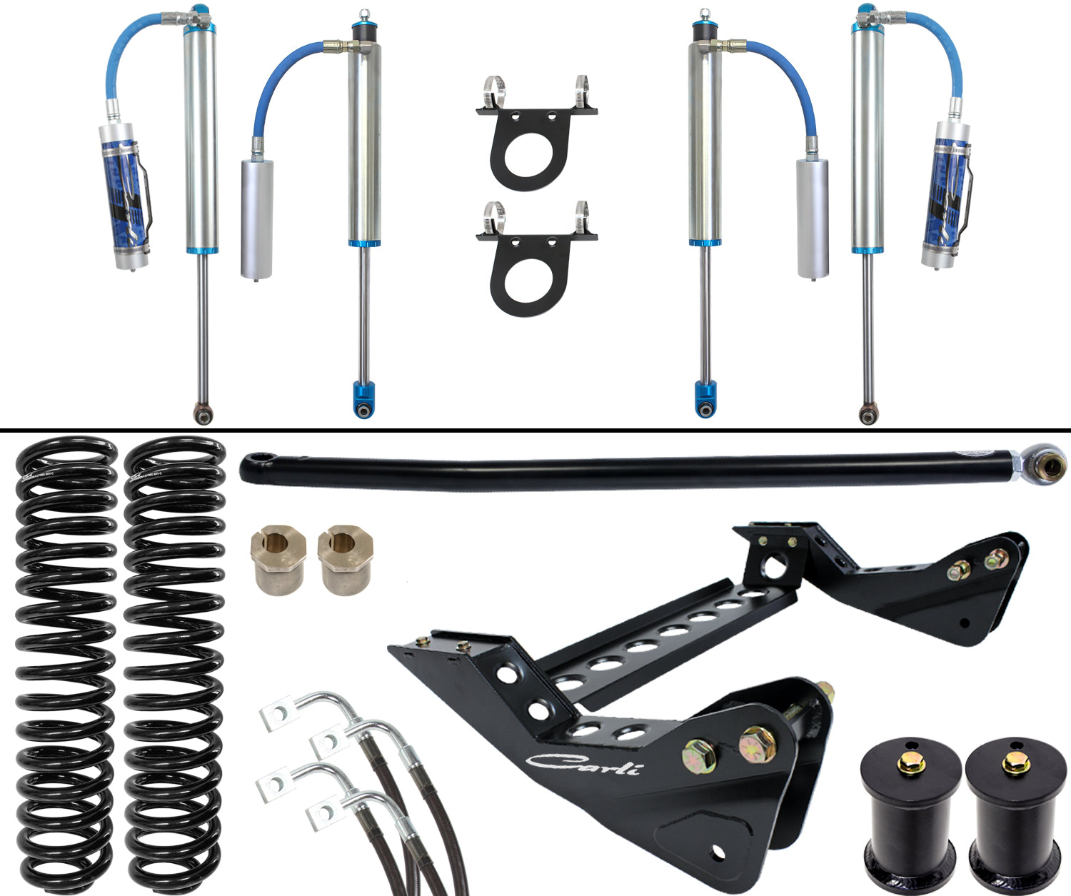 Pintop Suspension System Base 4.5 Lift 2005-07 Ford F250/F350 Diesel Carli Suspension