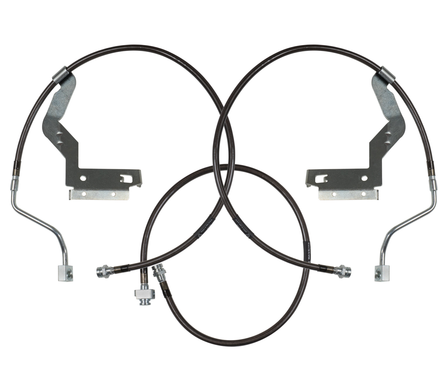 Hardware Braided Brake Lines 4.5 Inch System 2008-2011 Ford F250/F350 Carli Suspension