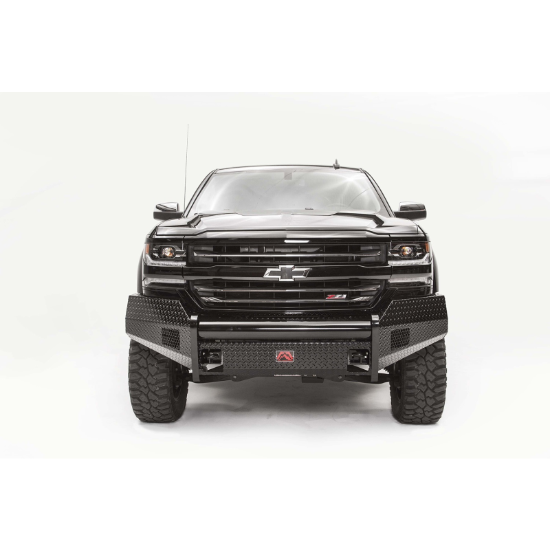 Fab Fours Black Steel Front Bumper Model CS16-K3861-1