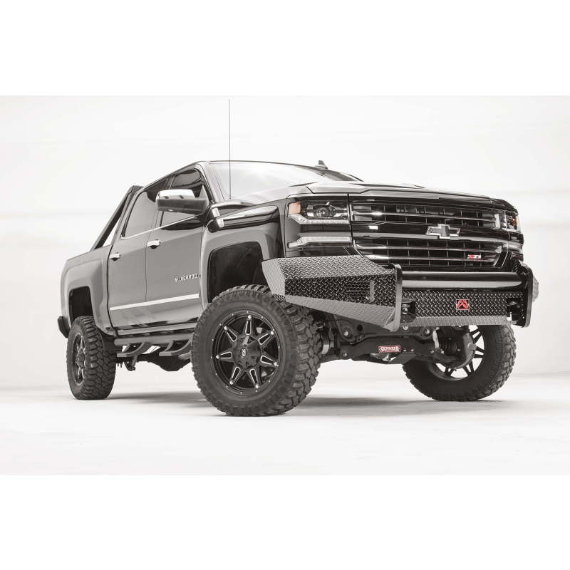 Fab Fours Black Steel Front Bumper Model CS16-K3861-1