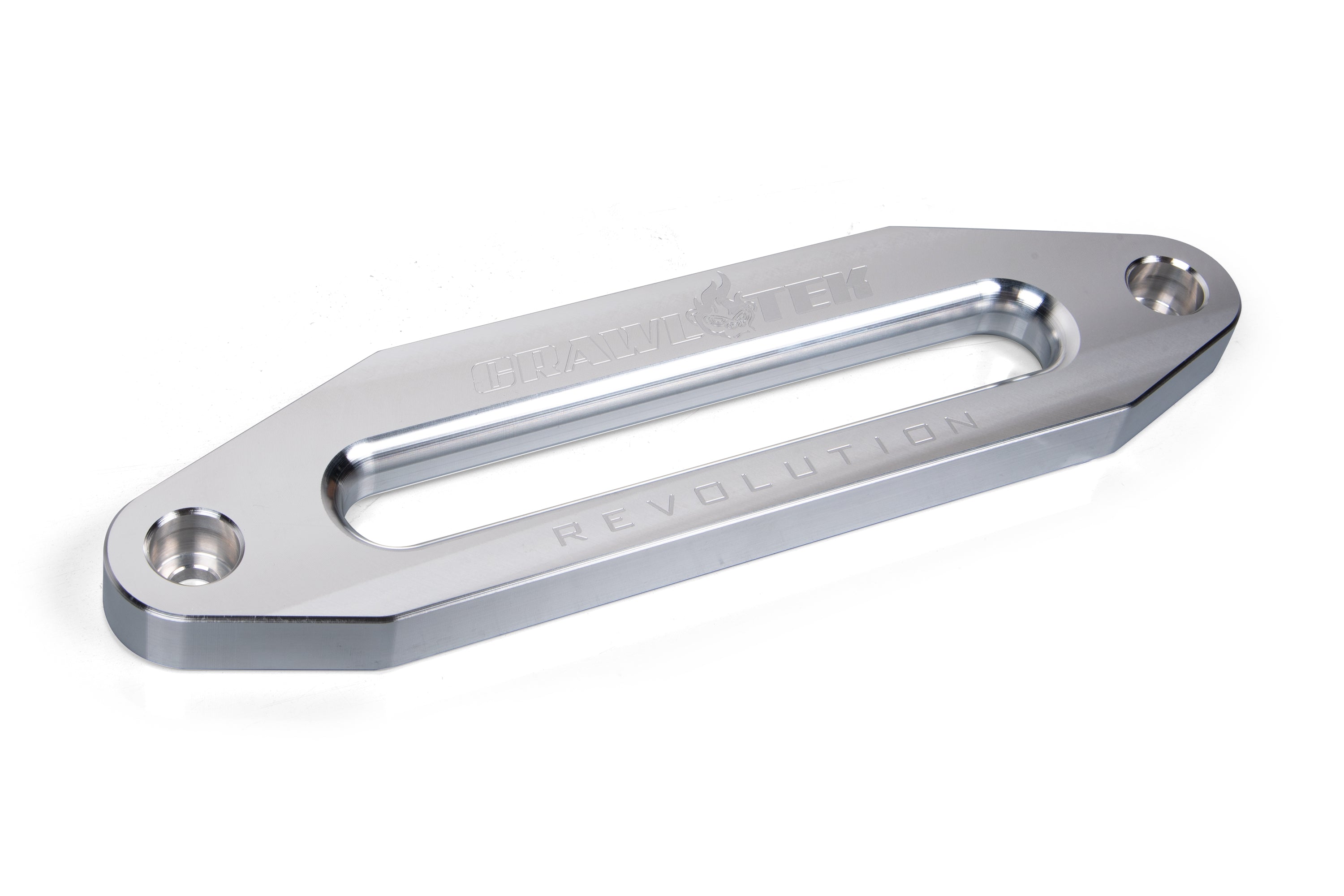 Aluminum hawse fairlead in bare aluminum finish, designed for durability and optimal winch performance.