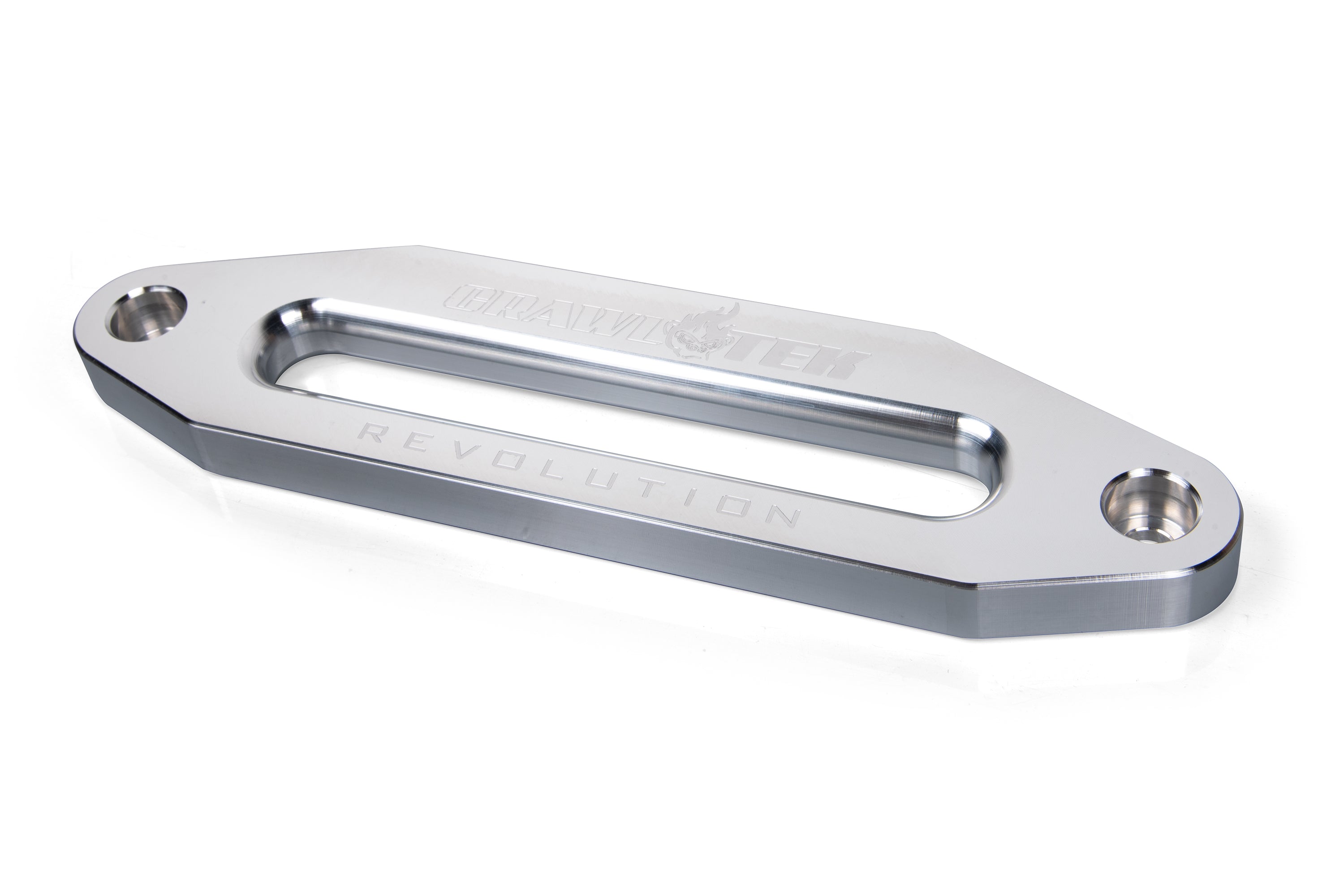 Aluminum hawse fairlead in bare aluminum finish, designed for winch applications with a sleek, durable design.