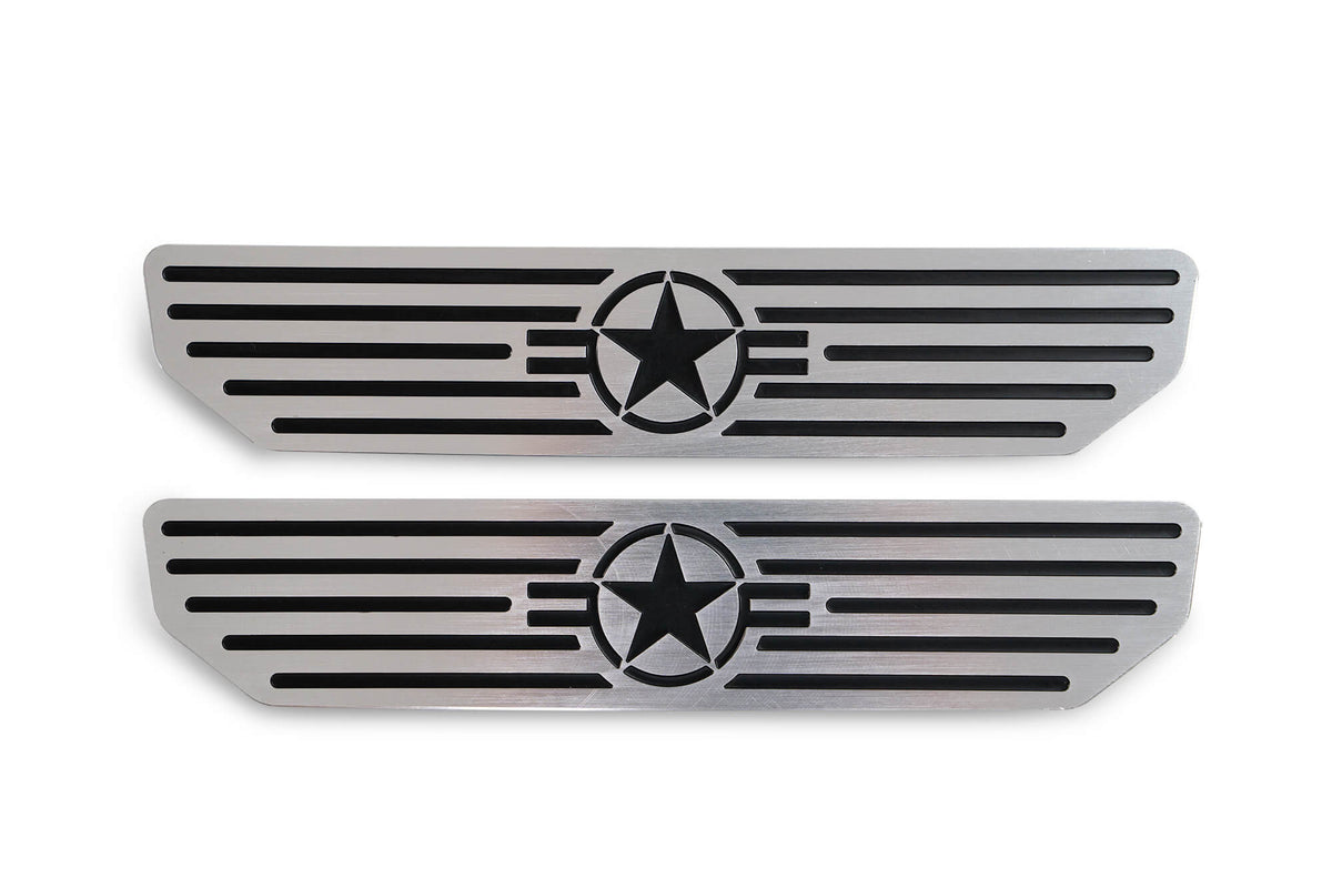 2018 2025 Jeep Gladiator JT WranglerJL JLU Rear Sill Plate Star Logo DV8 Offroad
