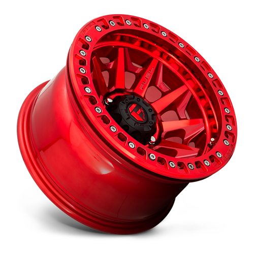 Aluminum Wheels 17X9 Covert Beadlock D113 5 On 127 Candy Red 71.5 Bore -38 Offset Multi Spoke Fuel Off Road Wheels
