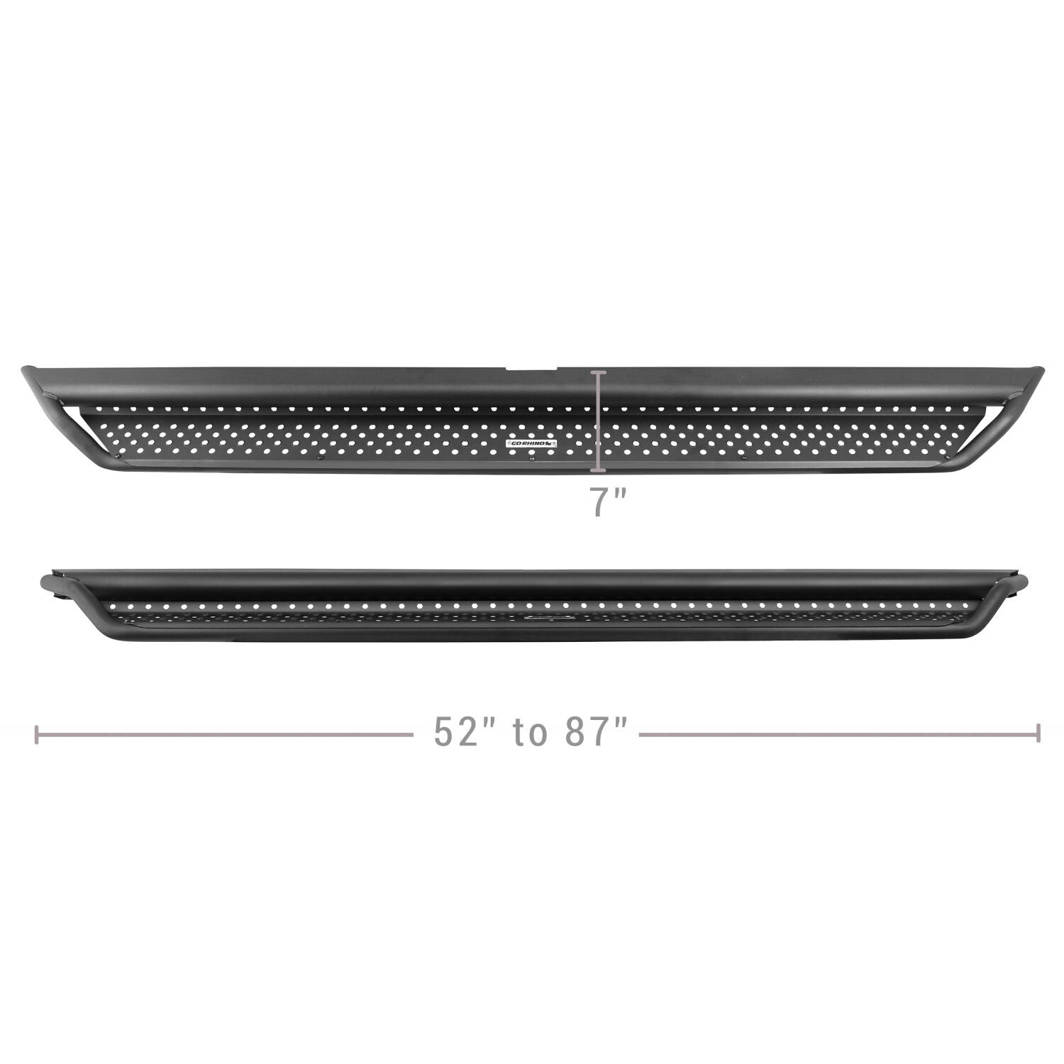 Dominator Xtreme D1 SideSteps With Mounting Bracket Kit Textured Black 2015-2026 Ford F-150 Go Rhino