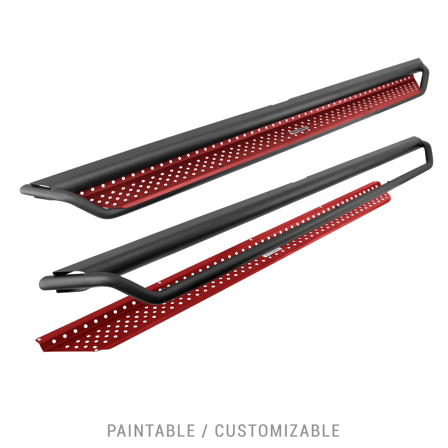 Dominator Xtreme D1 SideSteps With Mounting Bracket Kit Textured Black 2006-2023 Toyota Tacoma Go Rhino