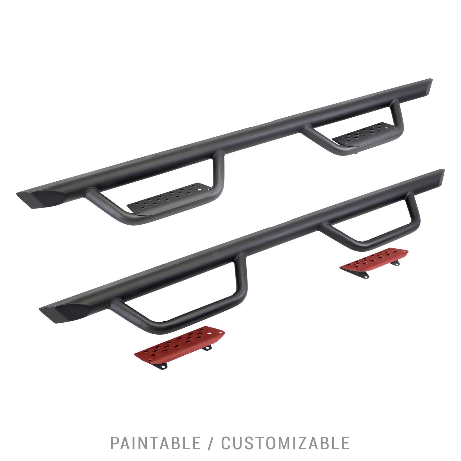 Domintator Extreme D2 Side Steps With Mounting Brackets Textured Black 1999-2016 Ford F-250/F-350 Extended Cab Go Rhino