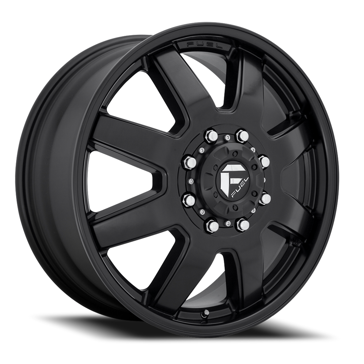 Dually Wheels 20X8.3 Maverick Dually D436 8 On 165.1 Matte Black 121.5 Bore 122 Offset 7 Spoke Front Dually Fuel Off Road Wheels