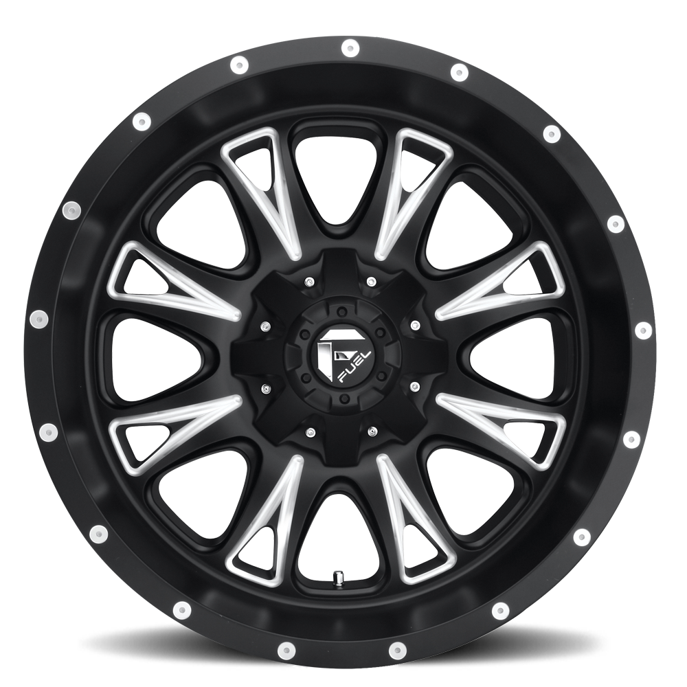 Aluminum Wheels 20X9 Throttle D513 6 On 135/6 On 139.7 Black Milled 106.4 Bore 20 Offset Fuel Off Road Wheels