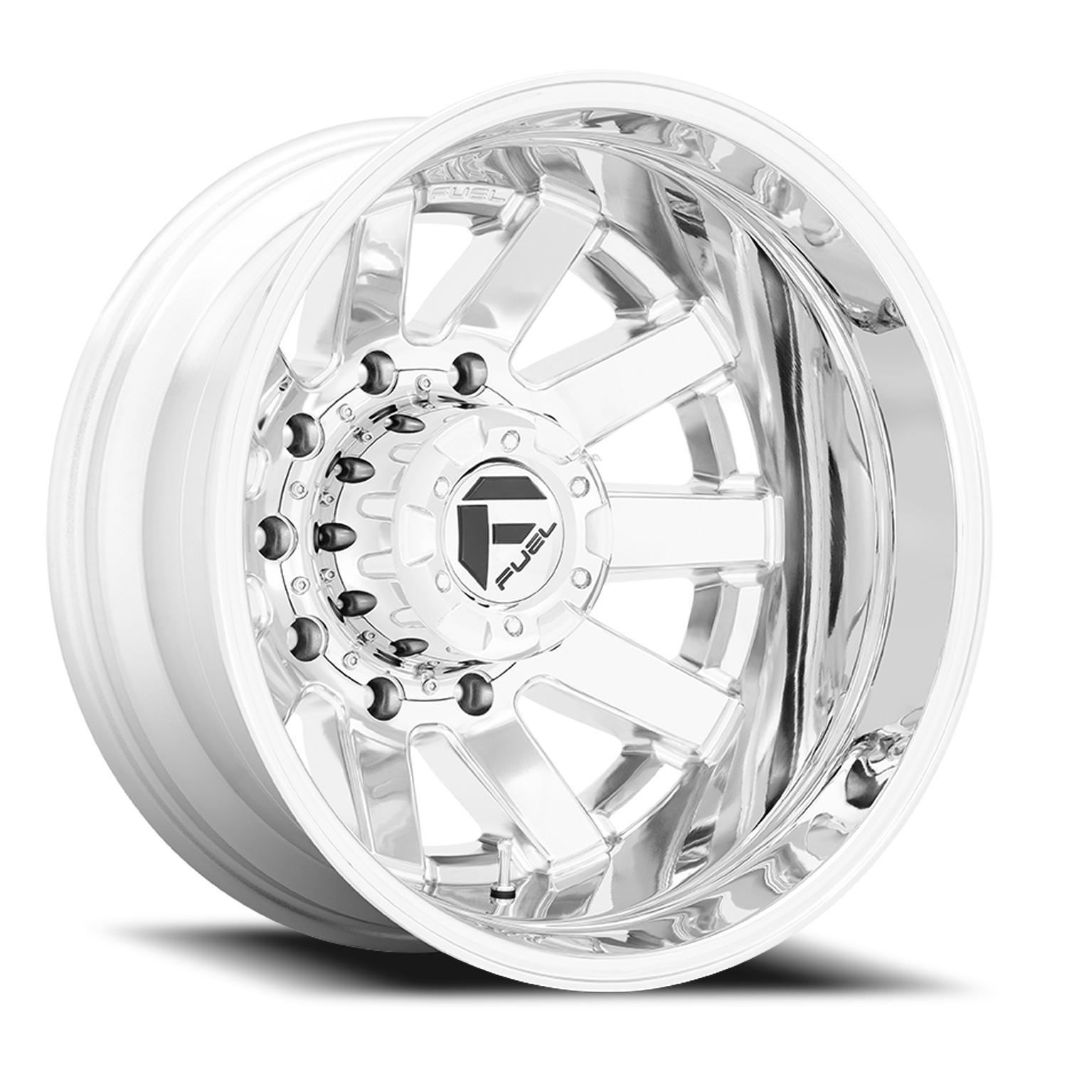 Dually Wheels 20X8.25 Maverick Dually D536 10 On 225 Chrome 170.1 Bore -202 Offset 7 Spoke Outer Dually Fuel Off Road Wheels