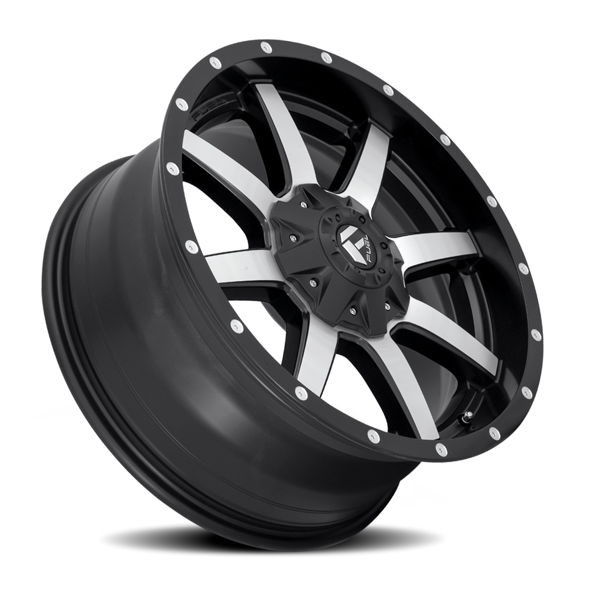 Aluminum Wheels 20X10 Maverick D537 6 On 135/6 On 139.7 Black Machined 106.4 Bore -18 Offset Fuel Off Road Wheels