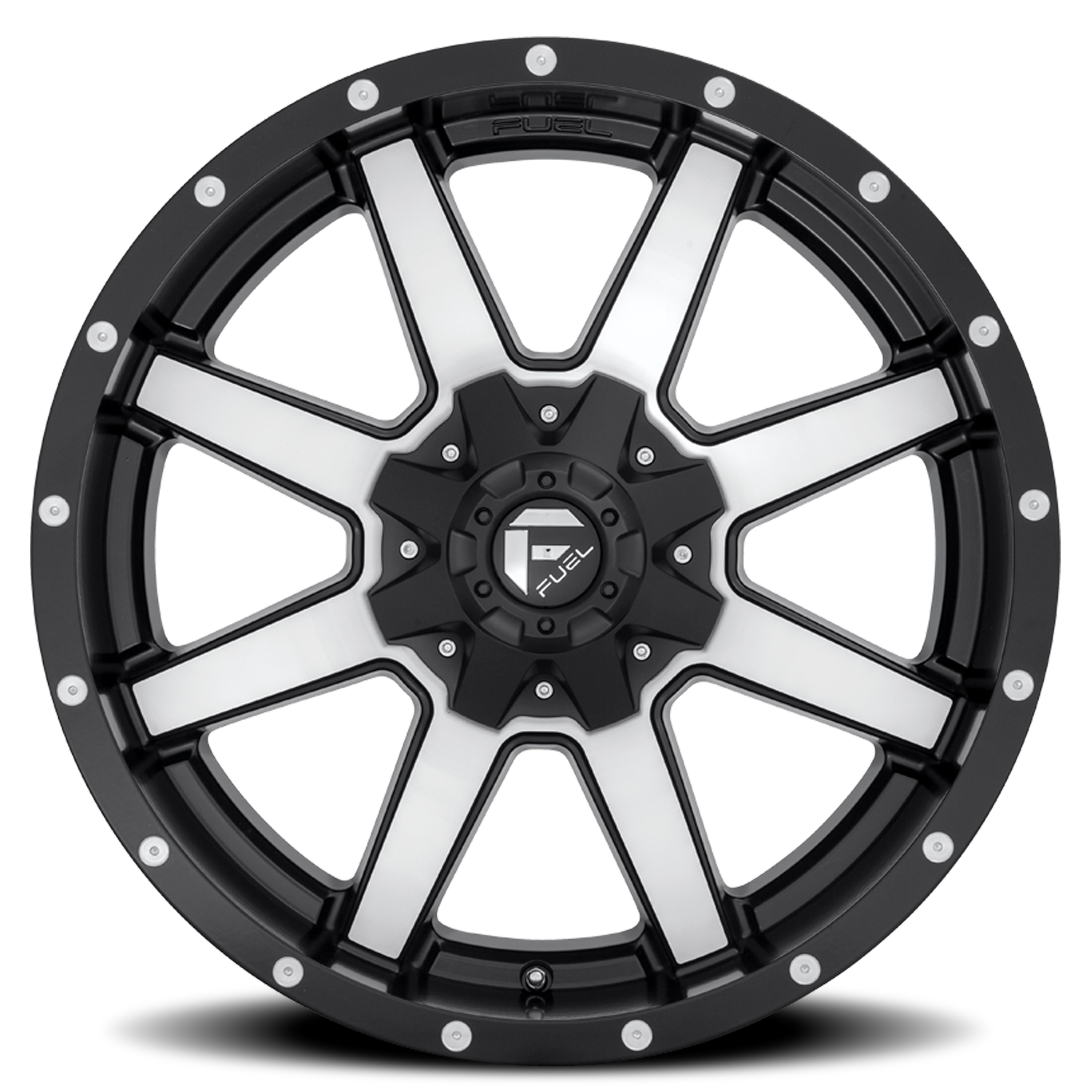 Aluminum Wheels 20X9 Maverick D537 6 On 135/6 On 139.7 Black Machined 106.4 Bore 1 Offset Fuel Off Road Wheels