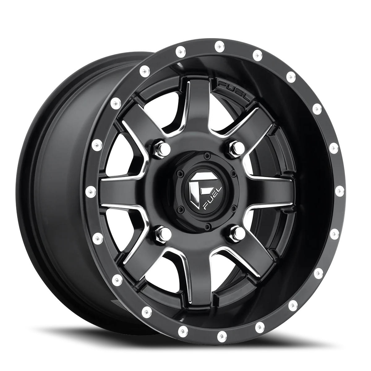 Aluminum Wheels 16X7 Maverick UTV D538 4 On 156 Matte Black Milled 132 Bore 13 Offset Fuel Off Road Wheels