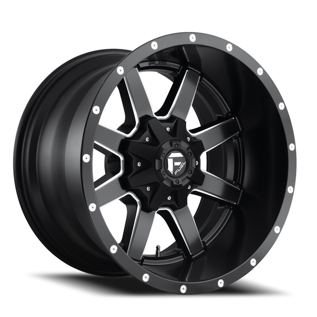 Aluminum Wheels 20X9 Maverick D538 5 On 150 Black Milled 110.3 Bore 35 Offset Fuel Off Road Wheels