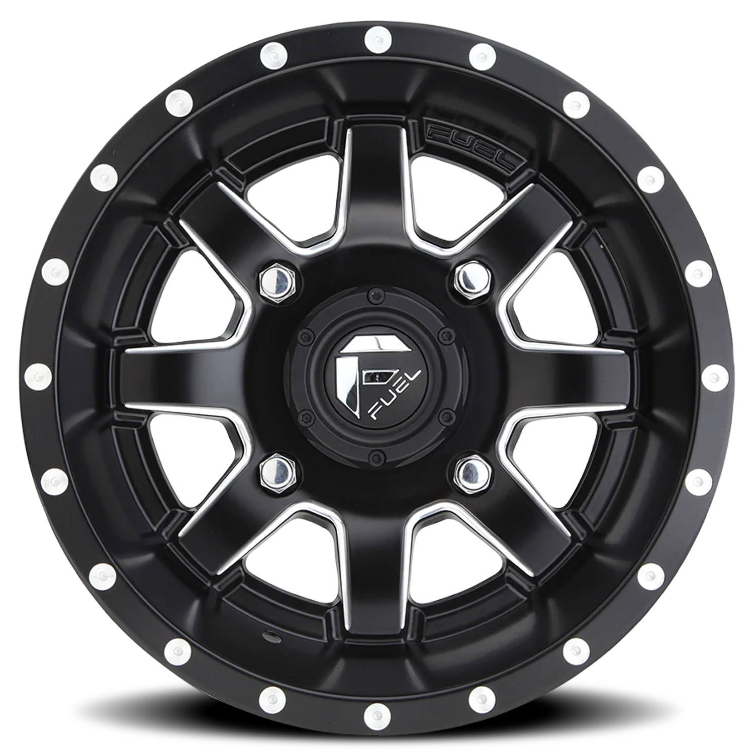 Aluminum Wheels 30X6 Maverick UTV D538 4 On 137 Matte Black Milled 110.1 Bore 1 Offset Fuel Off Road Wheels