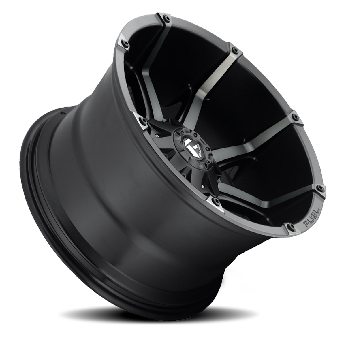 Aluminum Wheels 20X9 Coupler D556 5 On 139.7/5 On 150 Matte Black/Machined Dark Tint 110.3 Bore 20 Offset 8 Spoke Fuel Off Road Wheels