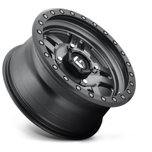 Aluminum Wheels 15X7 Anza UTV D558 4 On 156 Matte Anthracite Gray Black Ring 132 Bore 13 Offset 5 Spoke Fuel Off Road Wheels