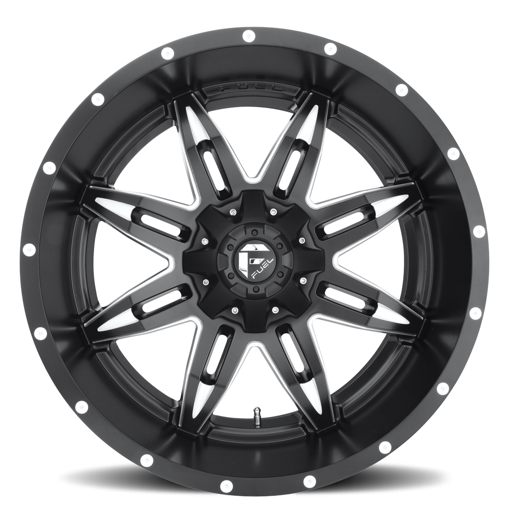 Aluminum Wheels 15X10 Lethal D567 6 On 139.7 Matte Black Milled 108 Bore -43 Offset Fuel Off Road Wheels