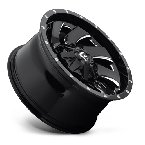 Aluminum Wheels 20X10 Cleaver D574 6 On 135/6 On 139.7 Gloss Black Milled 106.4 Bore -18 Offset 8 Spoke Fuel Off Road Wheels