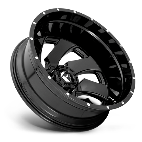 Dually Wheels 20X8.3 Cleaver Dually D574 8 On 165.1 Gloss Black Milled 117 Bore -221 Offset Multi Spoke Outer Dually Fuel Off Road Wheels