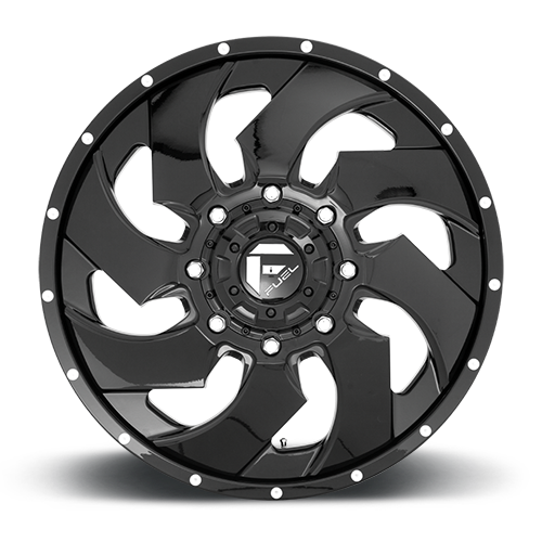 Dually Wheels 20X8.3 Cleaver Dually D574 8 On 210 Gloss Black Milled 154.3 Bore 105 Offset Multi Spoke Front Dually Fuel Off Road Wheels