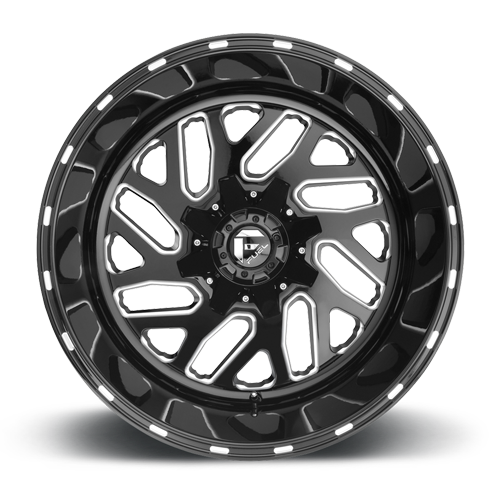 Aluminum Wheels 20X10 Triton D581 8 On 170 Gloss Black Milled 125.1 Bore -18 Offset Mesh Spoke 40 Lbs Fuel Off Road Wheels