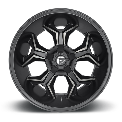 Aluminum Wheels 20X9 Avenger D605 6 On 135/6 On 139.7 Matte Black/Machined Dark Tint 106.3 Bore 1 Offset 5 Spoke Fuel Off Road Wheels