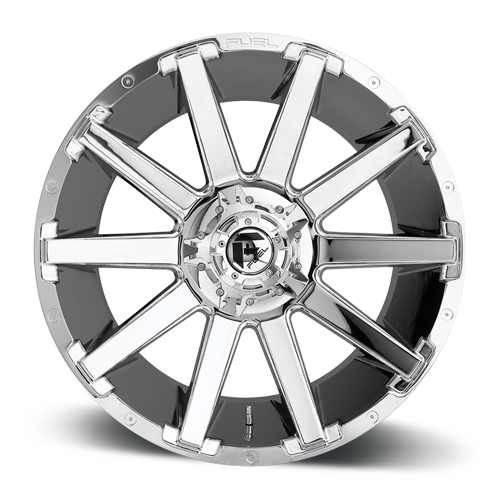 Aluminum Wheels 20X9 Contra D614 6 On 135/6 On 139.7 Chrome 106.1 Bore 2 Offset Multi Spoke Fuel Off Road Wheels