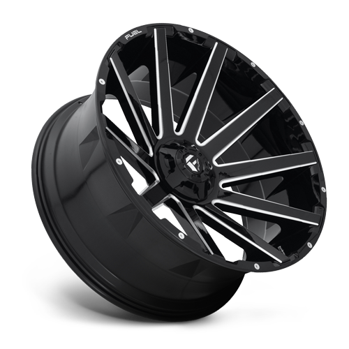Aluminum Wheels 20X10 Contra D616 8 On 165.1 Matte Black Milled 125.2 Bore -18 Offset Multi Spoke Fuel Off Road Wheels