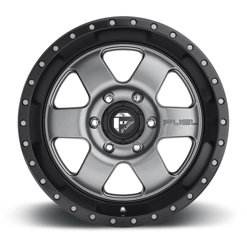 Aluminum Wheels 18X9 Podium D619 8 On 165.1 Anthracite/Black Lip 125.2 Bore 1 Offset Fuel Off Road Wheels