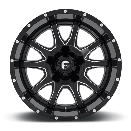 Aluminum Wheels 20X9 Vandal D627 6 On 135/6 On 139.7 Gloss Black Milled 106.3 Bore 1 Offset Fuel Off Road Wheels