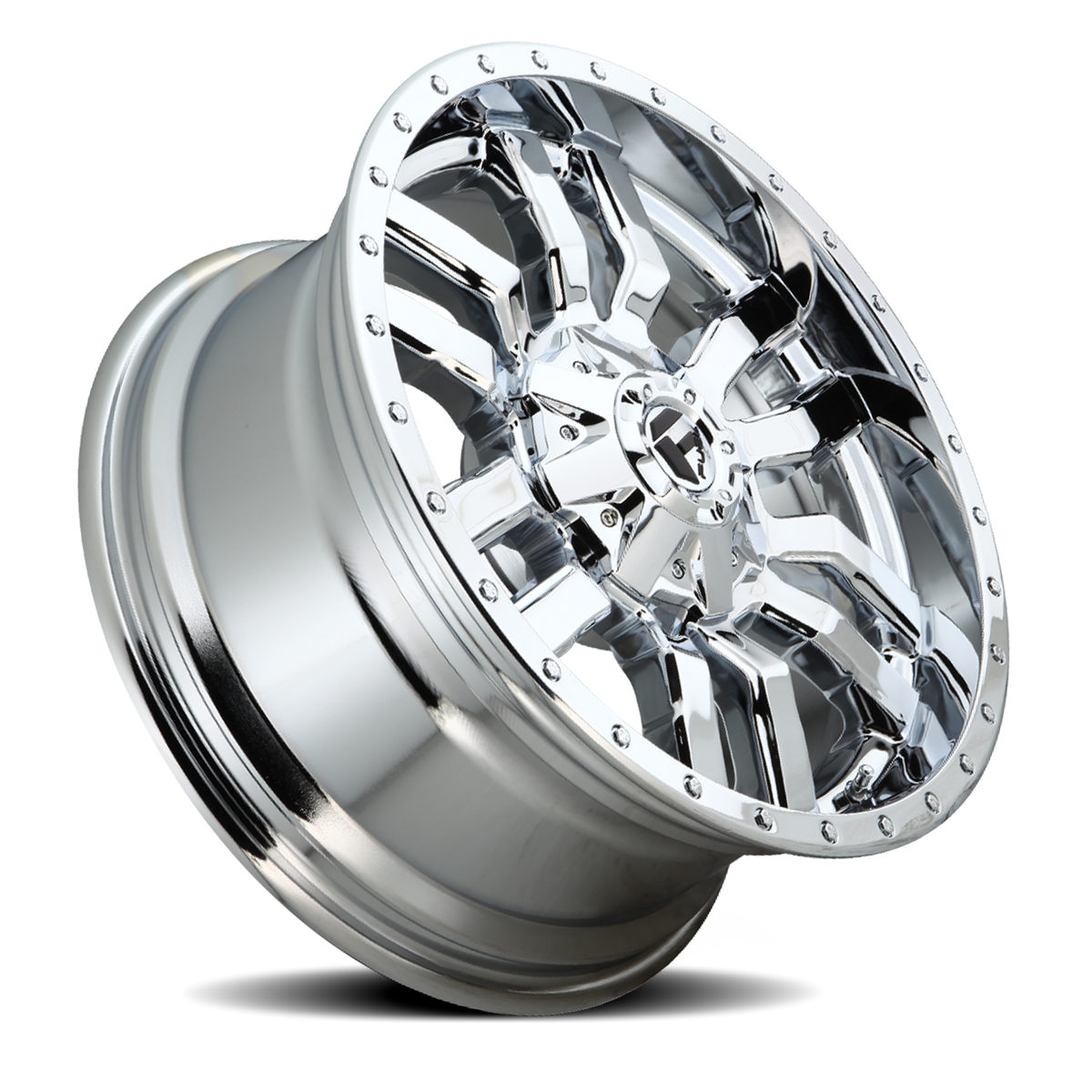 Aluminum Wheels 20X9 Sledge D631 8 On 180 Chrome Plated 124.2 Bore 1 Offset Fuel Off Road Wheels