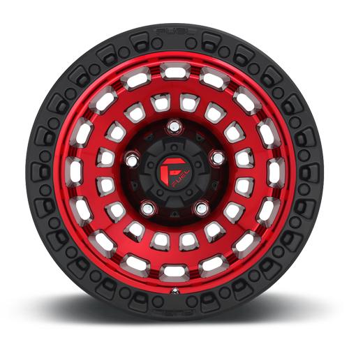 Aluminum Wheels 18X9 Zephyr D632 6 On 135 Candy Red W/Matte Black Ring 87.1 Bore -12 Offset Fuel Off Road Wheels