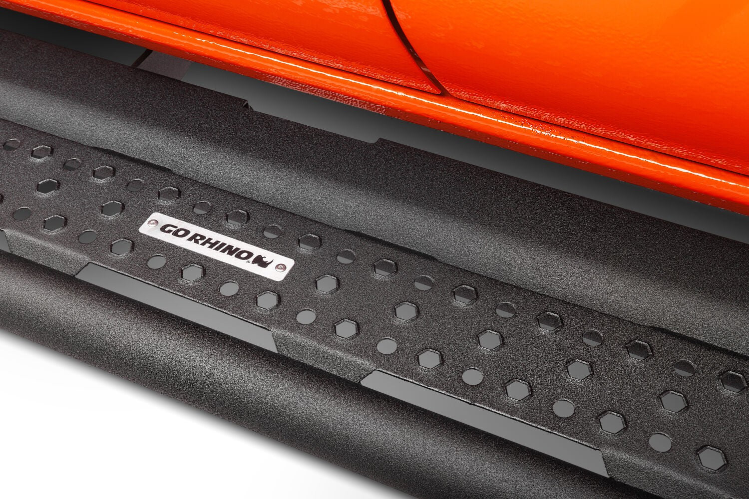 Dominator Xtreme D6 SideSteps With Mounting Bracket Kit Textured Black 2009-2010 Dodge Ram 1500/2500/3500 Go Rhino
