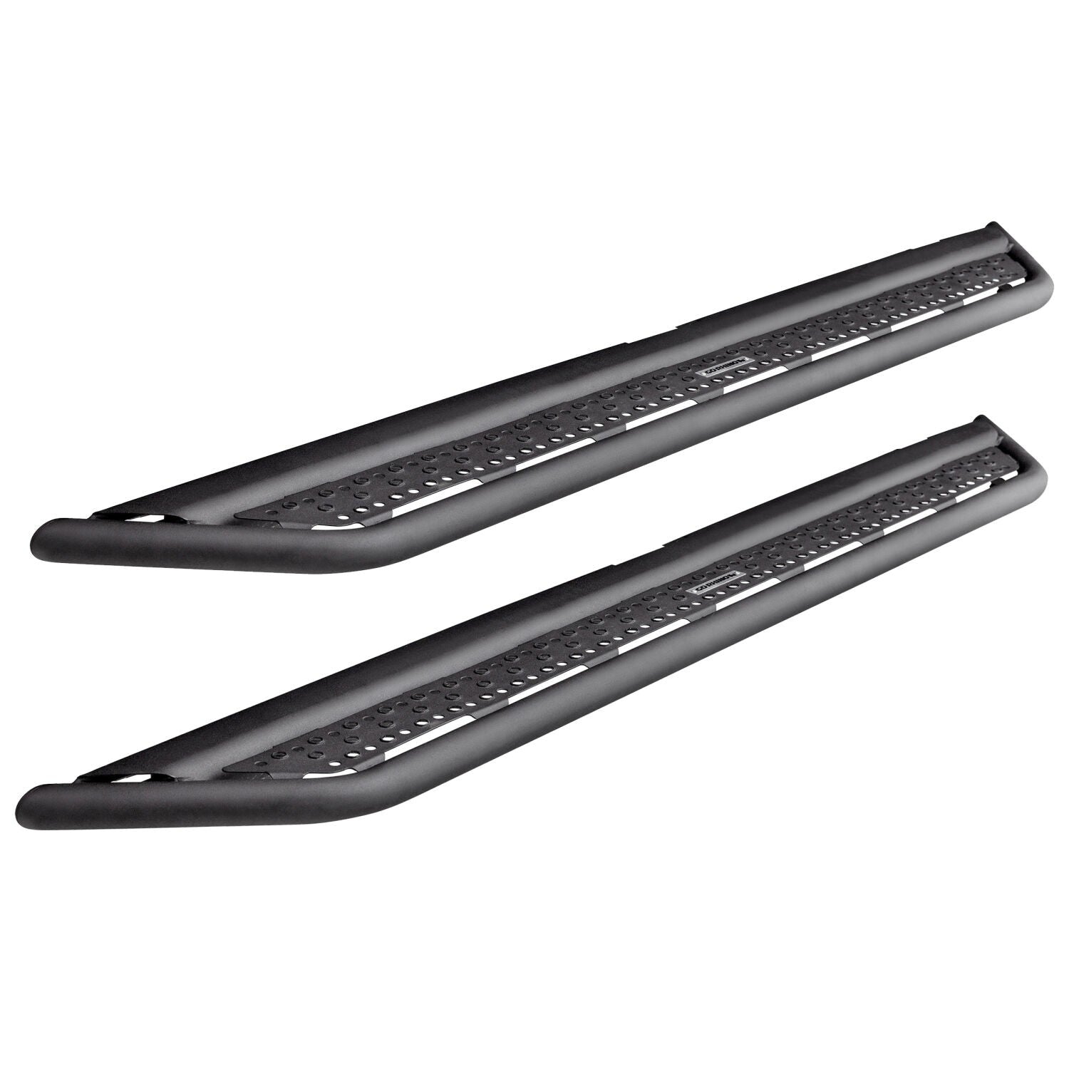 Dominator Xtreme D6 SideSteps With Mounting Bracket Kit Textured Black 2007-2021 Toyota Tundra Extended Cab Go Rhino