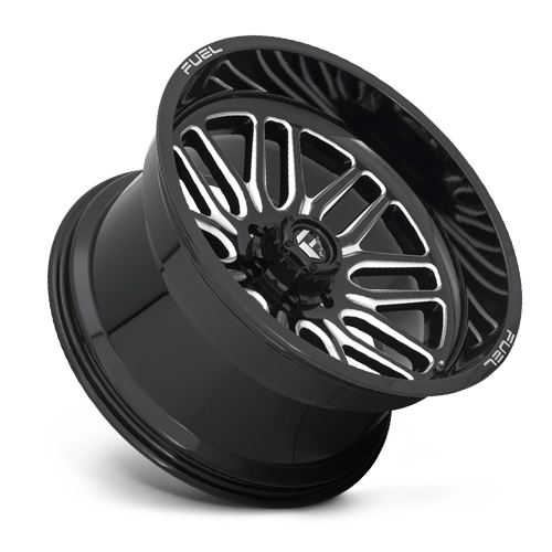 Aluminum Wheels 22X12 Ignite D662 8 On 170 Gloss Black Milled 125.1 Bore -43 Offset Fuel Off Road Wheels