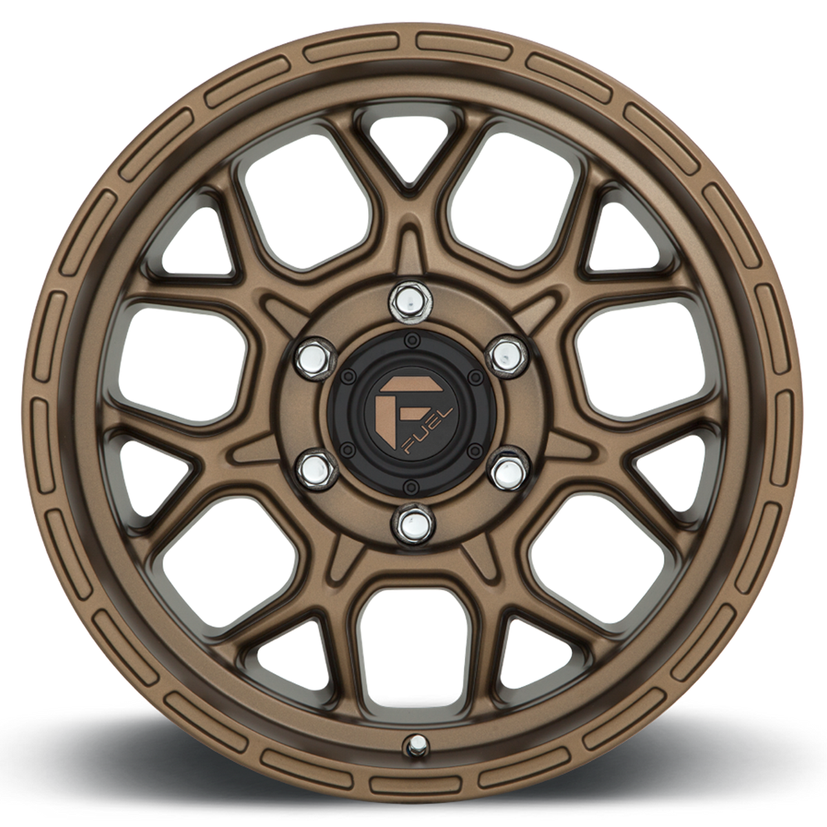 Aluminum Wheels 20X10 Tech D671 6 On 135 Matte Bronze 87.1 Bore -18 Offset 2 Lip Fuel Off Road Wheels