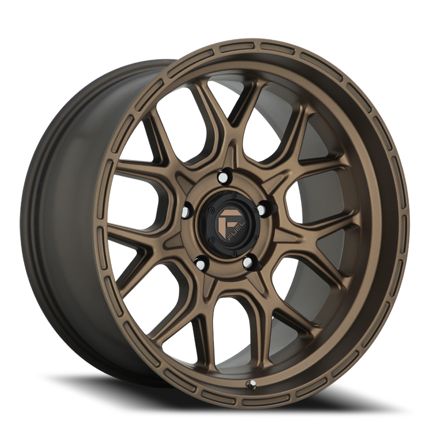 Aluminum Wheels 20X10 Tech D671 5 On 139.7 Matte Bronze 78.1 Bore -18 Offset 2 Lip Fuel Off Road Wheels