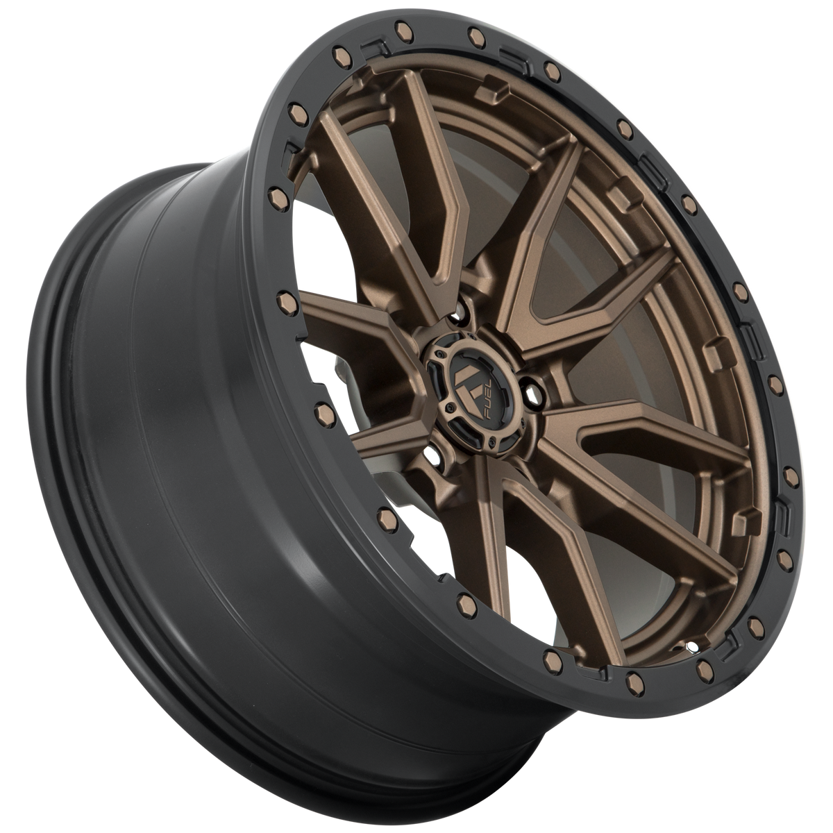 Aluminum Wheels 18X9 Rebel D681 5 On 150 Matte Bronze Black Bead Ring 110.2 Bore 1 Offset Fuel Off Road Wheels