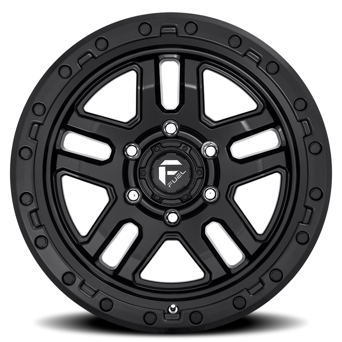Aluminum Wheels 17X9 AMMO D700 6 On 139.7 Matte Black 106.1 Bore -12 Offset 5 Spoke Fuel Off Road Wheels