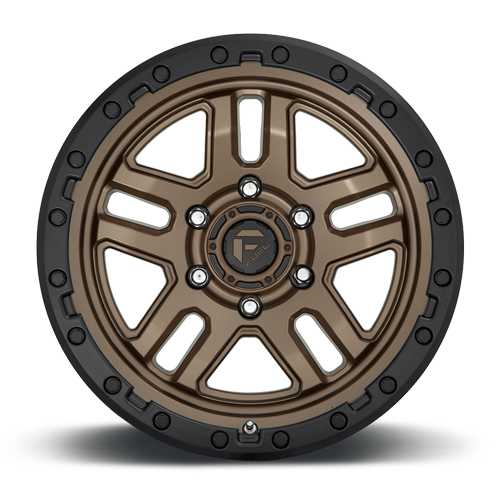 Aluminum Wheels 20X9 AMMO D702 6 On 114.3 Matte Bronze W/Black Bead Ring 66.06 Bore 1 Offset 5 Spoke Fuel Off Road Wheels
