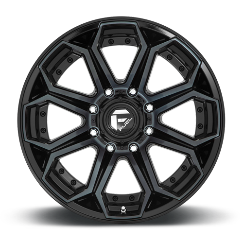 Aluminum Wheels 20X10 Siege D704 8 On 165.1 Gloss Black Machined Double Dark Tint 125.1 Bore -18 Offset Fuel Off Road Wheels
